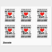 生感動的きる言葉 スクエアシール (シート)