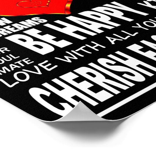 生感動的きる言葉 ポスター (角)