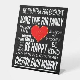 生感動的きる言葉 台座サイン