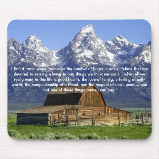 生感動的命の鉄 マウスパッド (正面)