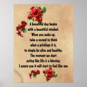 生感動的活は賛美引用文 ポスター (正面)