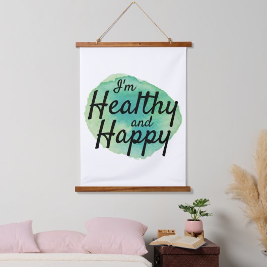 生感動的活引用文 吊り下げ型タペストリー (寝室)