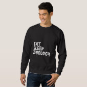 生態動物学者おもしろい未来動物生物学 スウェットシャツ (正面フル)