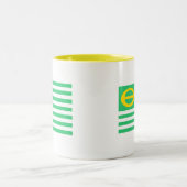 生態学の旗のマグ ツートーンマグカップ (中央)