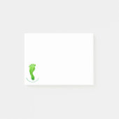 生態学的なあなたのカーボン足跡の緑を減らして下さい ポストイット (正面)