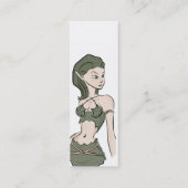 生態学的なスーパーヒーローの名刺 スキニー名刺 (裏面)