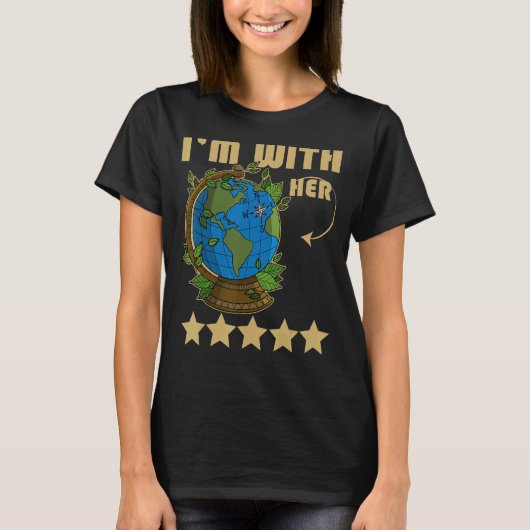 生態学者の環境保護動物植物 Tシャツ (正面)