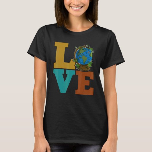 生態学者の環境保護動物植物 Tシャツ (正面)