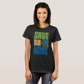 生態学者の環境保護動物植物 Tシャツ (正面フル)