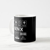 生成おもしろいX記述特性 コーヒーマグカップ (正面左)