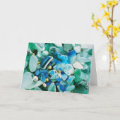 生成の宝物: 青い カード (黄色い花)