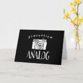 生成アナログヴィンテージカメラフォトグラファー カード (黄色い花)