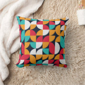 生成アート:カラフル三角形パターン クッション (ブランケット)