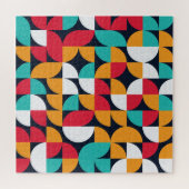 生成アート:カラフル三角形パターン ジグソーパズル (横)