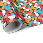生成アート:カラフル三角形パターン ラッピングペーパー (ロールコーナー)