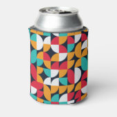 生成アート：カラフル三角形パターン 缶クーラー (缶裏面)