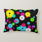 生成デザインパターン，抽象芸術グラフィックアート アクセントクッション (裏面)