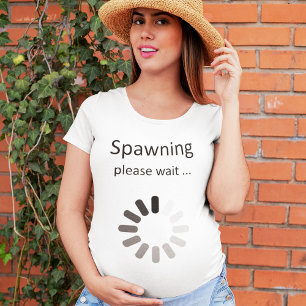 生成中しばらくお待ちください - マタニティユーモア プラスサイズTシャツ
