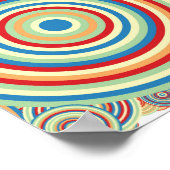 生成芸術カラフルサークルの背景 ポスター (角)