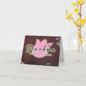 生成-祖母のギフトによって愛される祖母 カード (黄色い花)