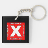 生成Xキーチェーン キーホルダー (裏面)