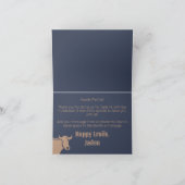 "生日大騒ぎ" ワイルドウェストのカウボーイ誕生日 サンキューカード (内部)