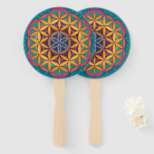 生曼荼羅の花 ハンドファン (正面&裏面)