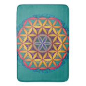 生曼荼羅の花 バスマット (正面縦)