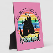 生最高のき物はペットの卓上を救う フォトプラーク (側面)