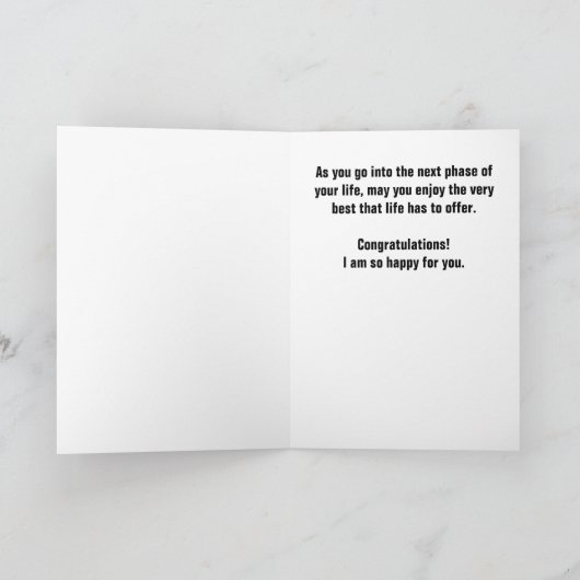 生最高の活おめでとうのカード カード (内部)