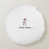 生最高の物は園芸を含む自由だ ラウンドクッション (裏面)