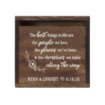 生最高の物クルファンシーミの木製カード箱<br><div class="desc">この優美なウエディングカード箱は、あなたの大きな日にぴったりです。頑丈な木でできていて、十分な投入口があります。その後結婚は、自分の大きな日素晴らしの写真や思い出を楽しめる記念品になる。</div>