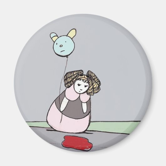 生来活の人形 マグネット (正面)