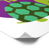 生楽しむ活かわいいかわいおもしろいいウミガメ ポスター (角)