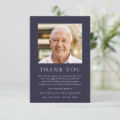 生死シンプル記念お祝い サンキューカード (スタンド正面)