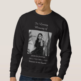 生死ミニマル記念撮影お祝い スウェットシャツ