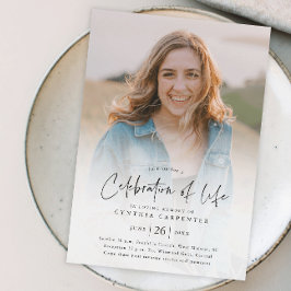 生死モダン記念お祝い 招待状