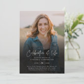 生死モダン記念お祝い 招待状 (スタンド正面)