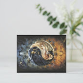 生死陰陽葉書スピリチュアル ポストカード (スタンド正面)