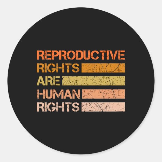 生殖の権利は胡の権利である ラウンドシール (正面)