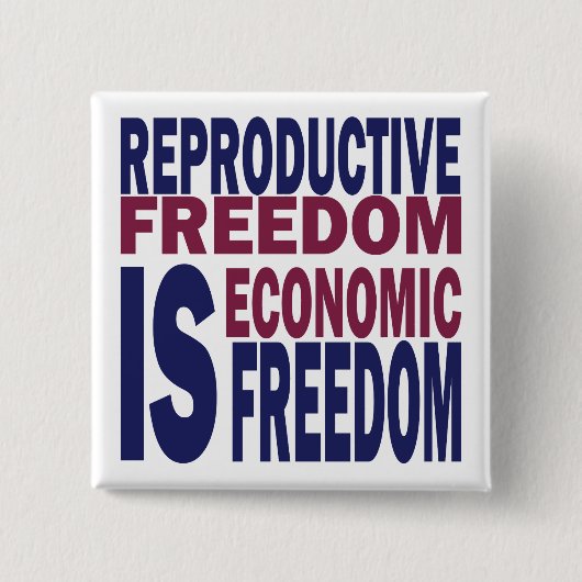 生殖の自由 缶バッジ (正面)