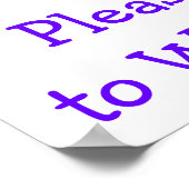 生殖バスターに入れ – 手を洗え！サイン ポスター (角)