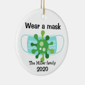 生殖パーソナライズされた衣服Aマスクオーナメント セラミックオーナメント (右)