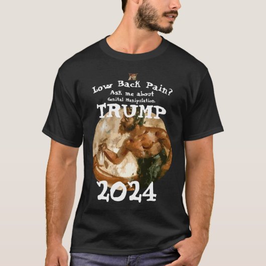 生殖器の操作について聞いてください。 Tシャツ (正面)