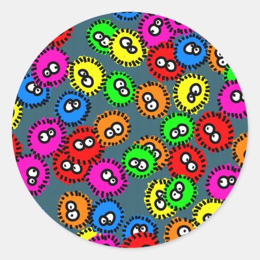 生殖壁紙 ラウンドシール (正面)