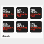 生殖権のない星や縞はない スクエアシール (シート)