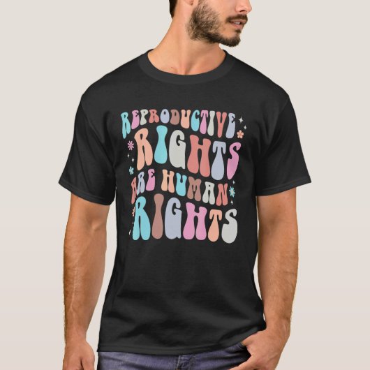 生殖権は人権である T シャツの美学 Tシャツ (正面)