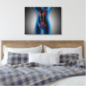 生殖機能を有する女性体のX線像 キャンバスプリント (インサイチュ (寝室))