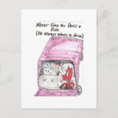 生気に満ちたおもしろいな教会ことわざの郵便はがき ポストカード (正面)