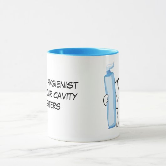 生気に満ちた歯の背景 マグカップ (中央)